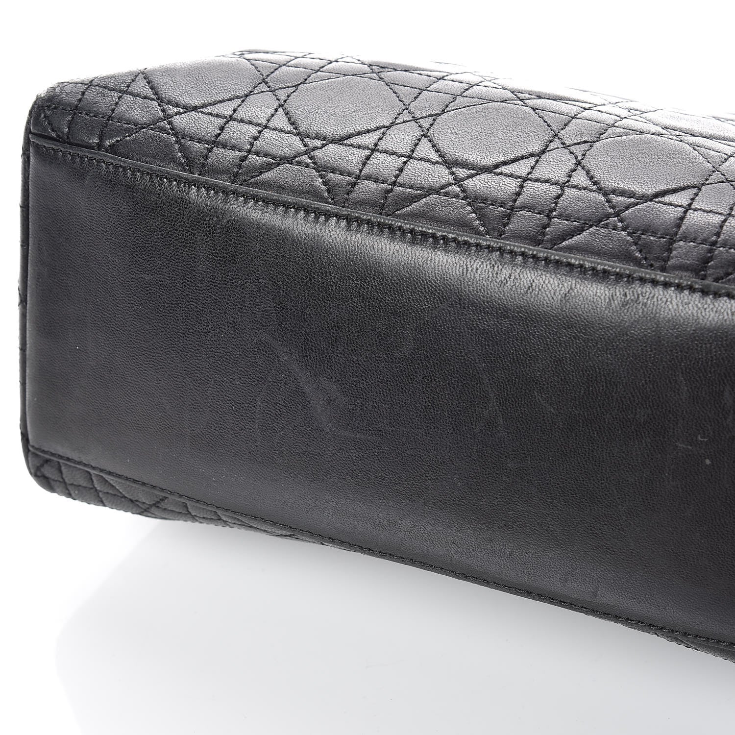 Christian Dior Lambskin Cannage Medium Lady Dior Black 14 of 21