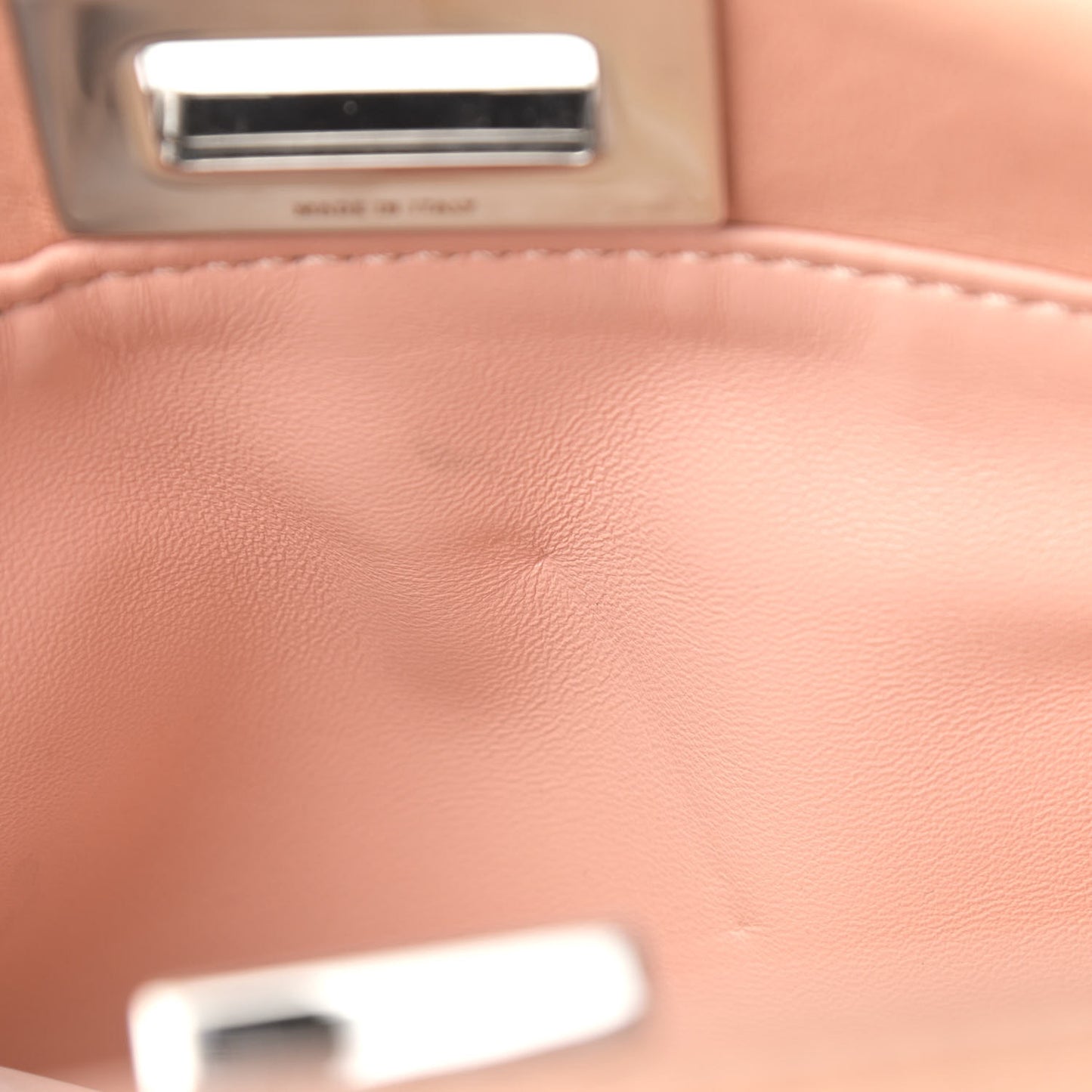 Nappa Rosebud Mini Peekaboo Iconic Satchel Baby Pink