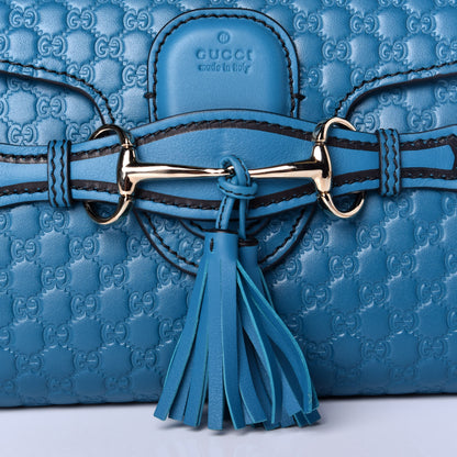 Gucci Microguccissima Mini Emily Shoulder Bag Deep Cobalt 10 of 10