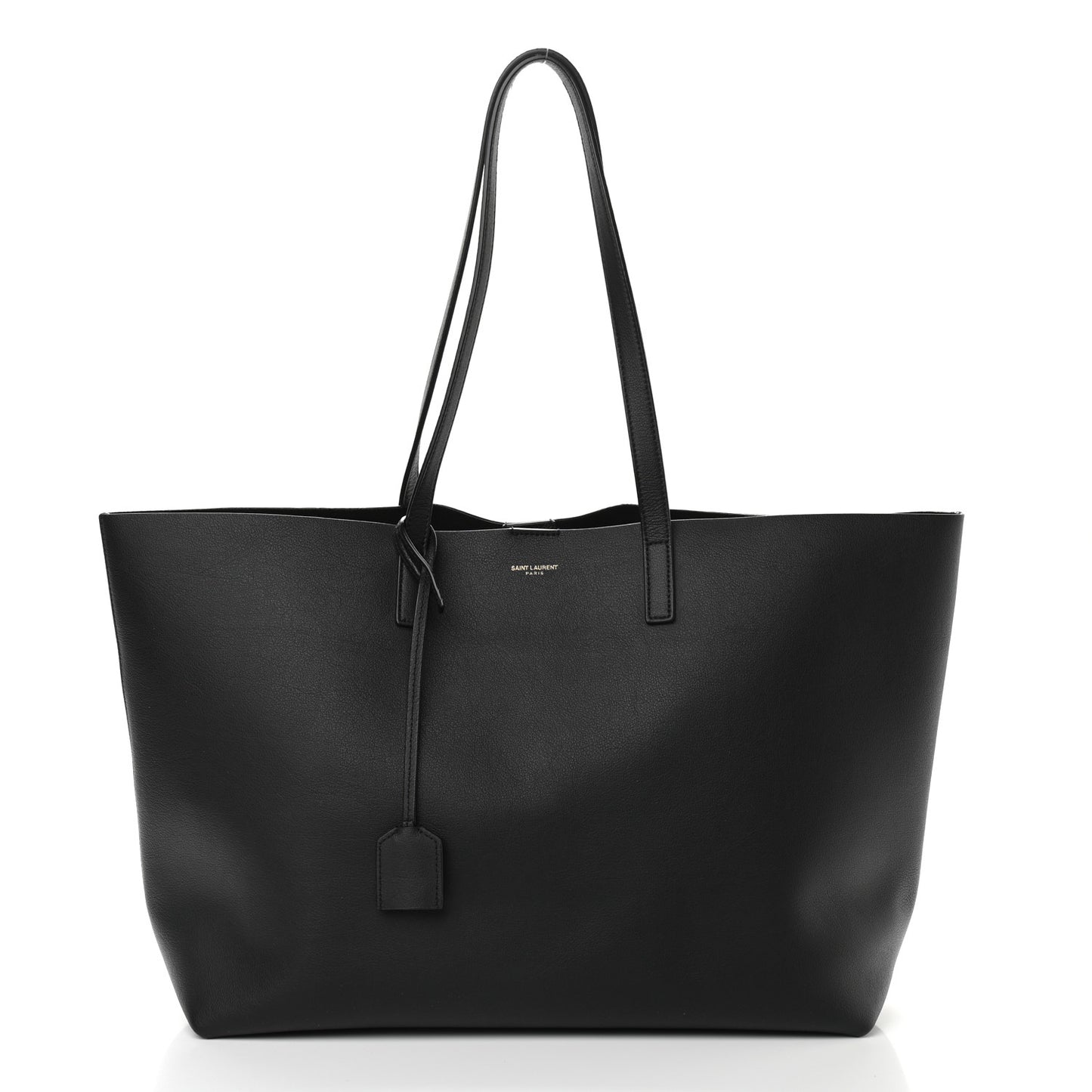 Calfskin Large Shopping Tote Black