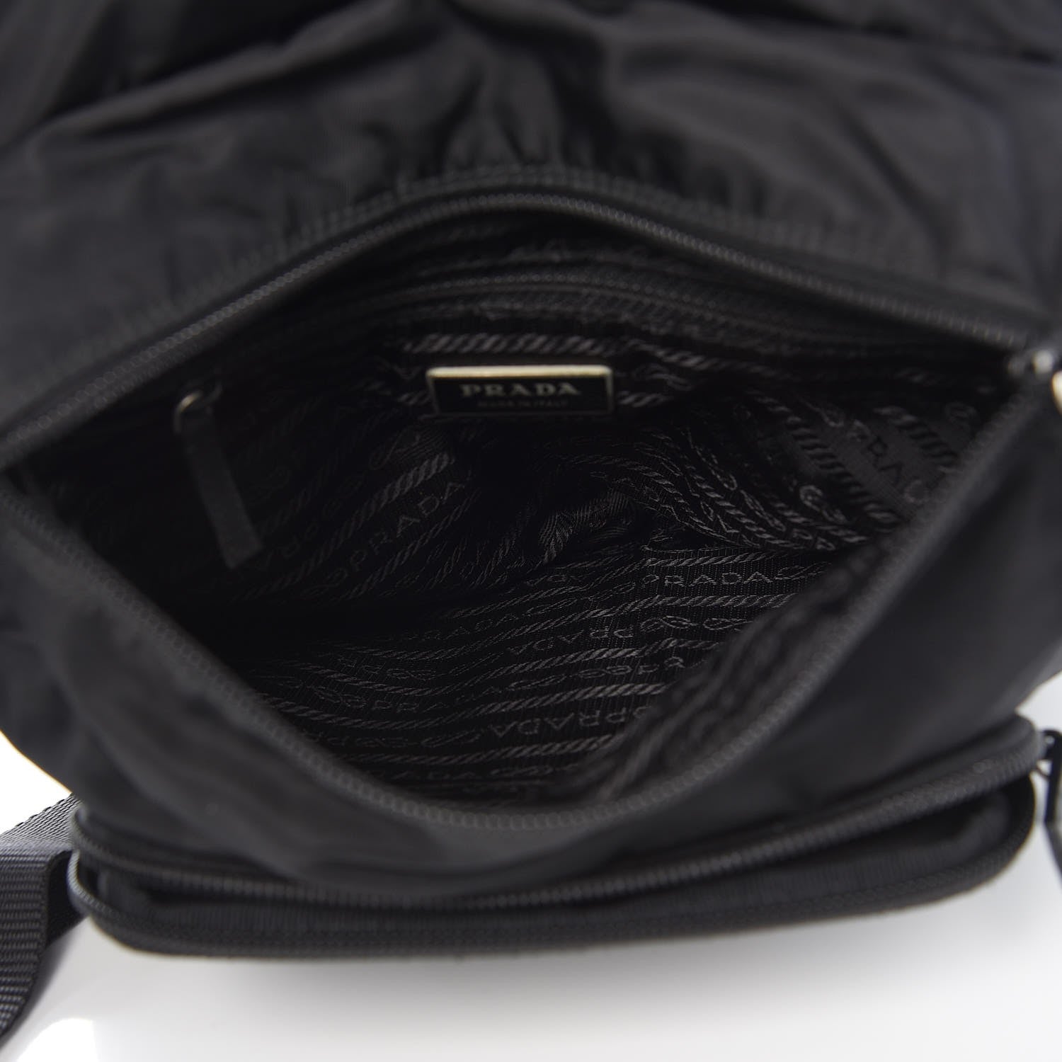 Prada Nylon Vela Messenger Black 5 of 13