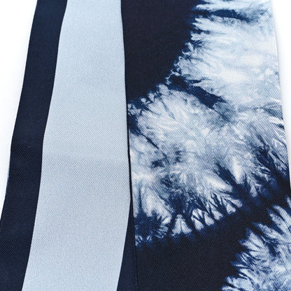 Christian Dior Silk Tie Dye Mitzah Scarf Blue Multicolor 4 of 4