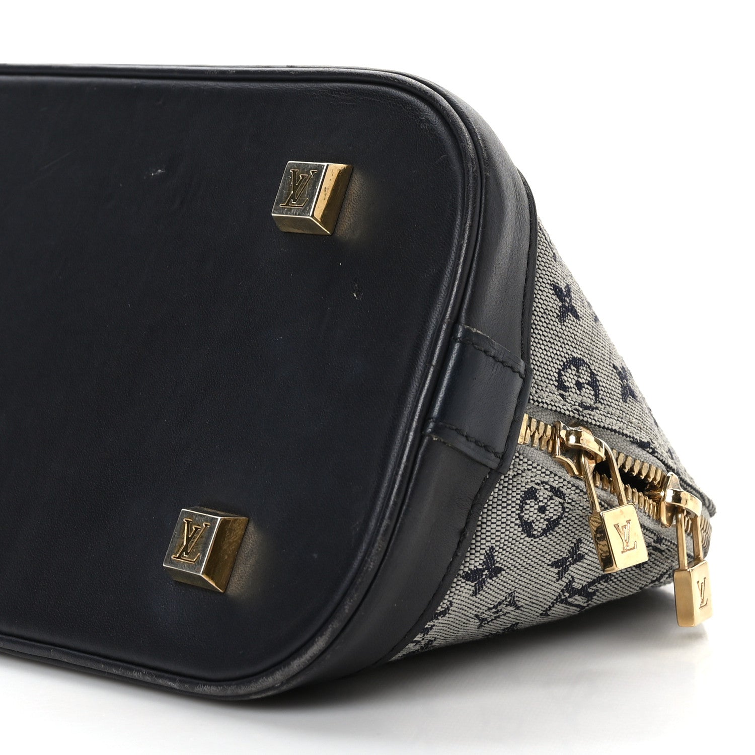 Louis Vuitton Mini Monogram Alma Long Blue 9 of 10