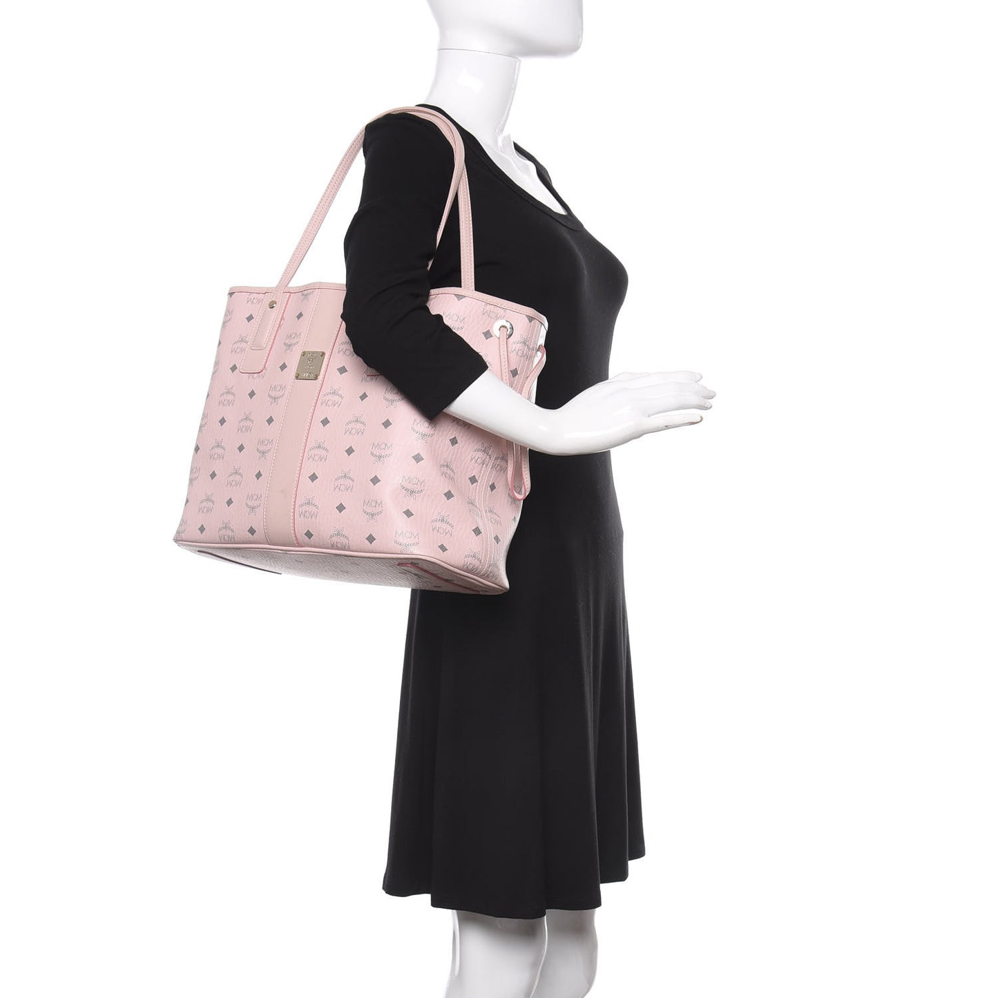 Visetos Medium Liz Reversible Shopper Tote Soft Pink