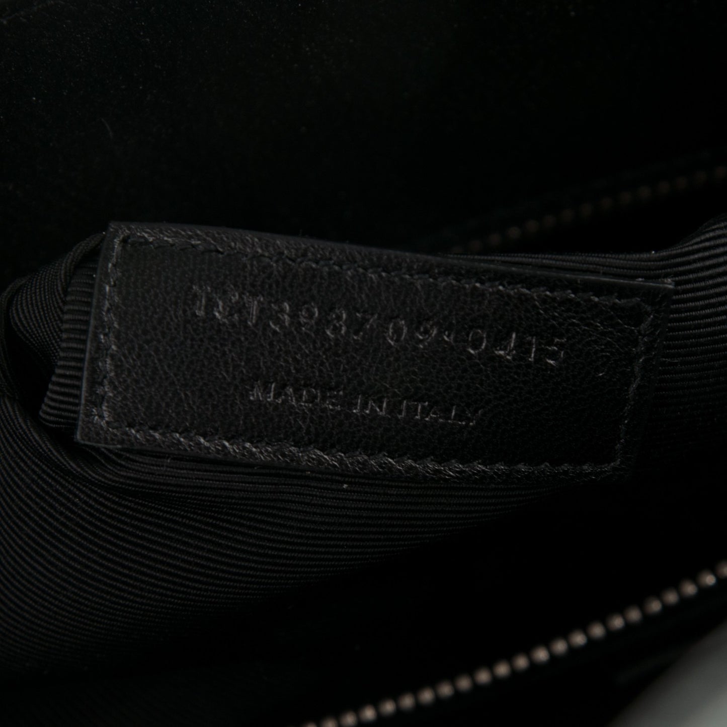 Grained Calfskin Small Sac De Jour Black