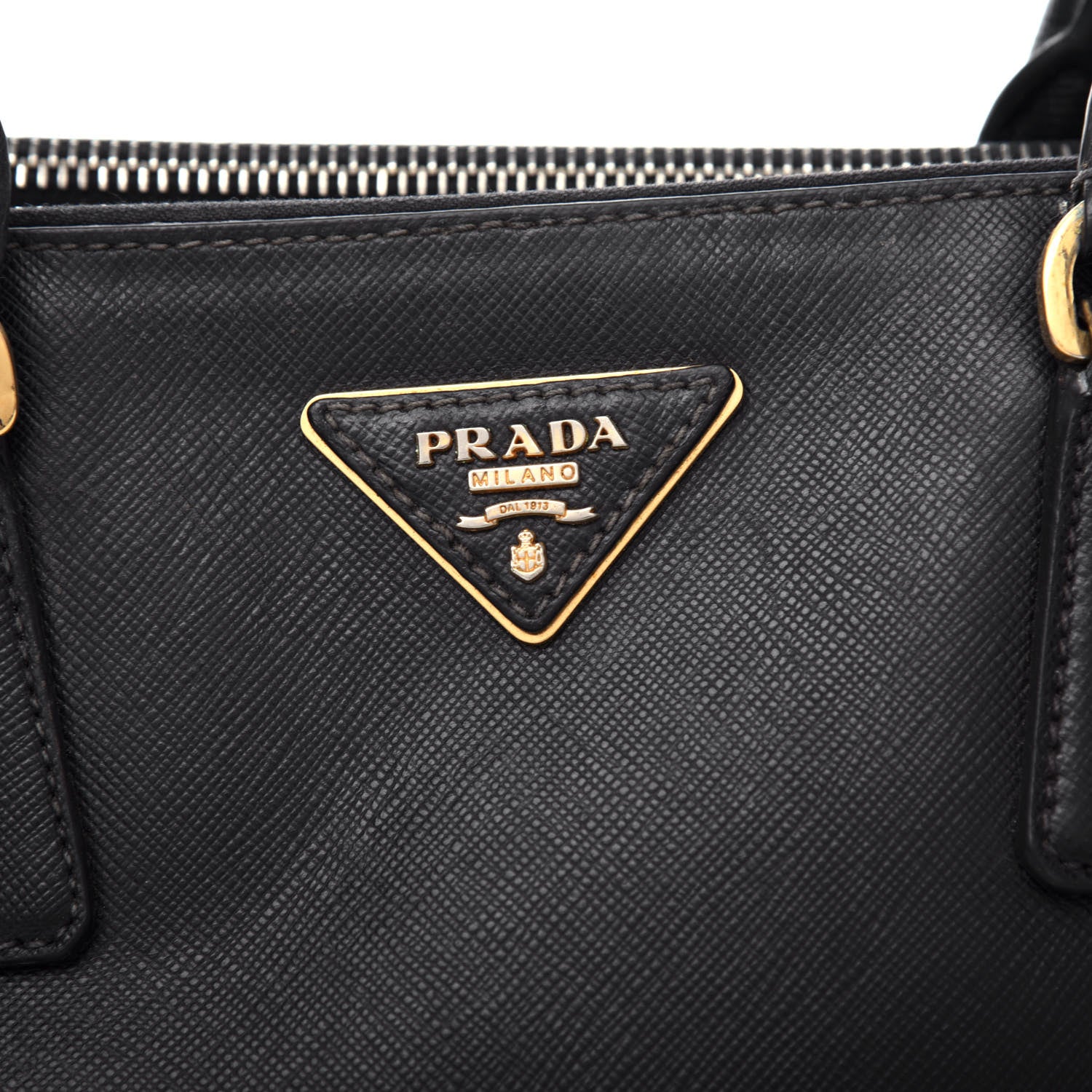 Prada Saffiano Small Galleria Double Zip Tote Black 11 of 11