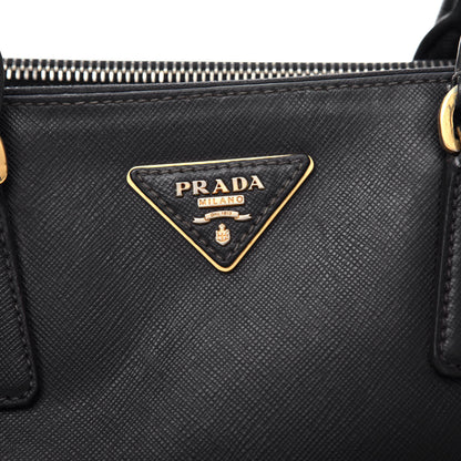 Prada Saffiano Small Galleria Double Zip Tote Black 11 of 11