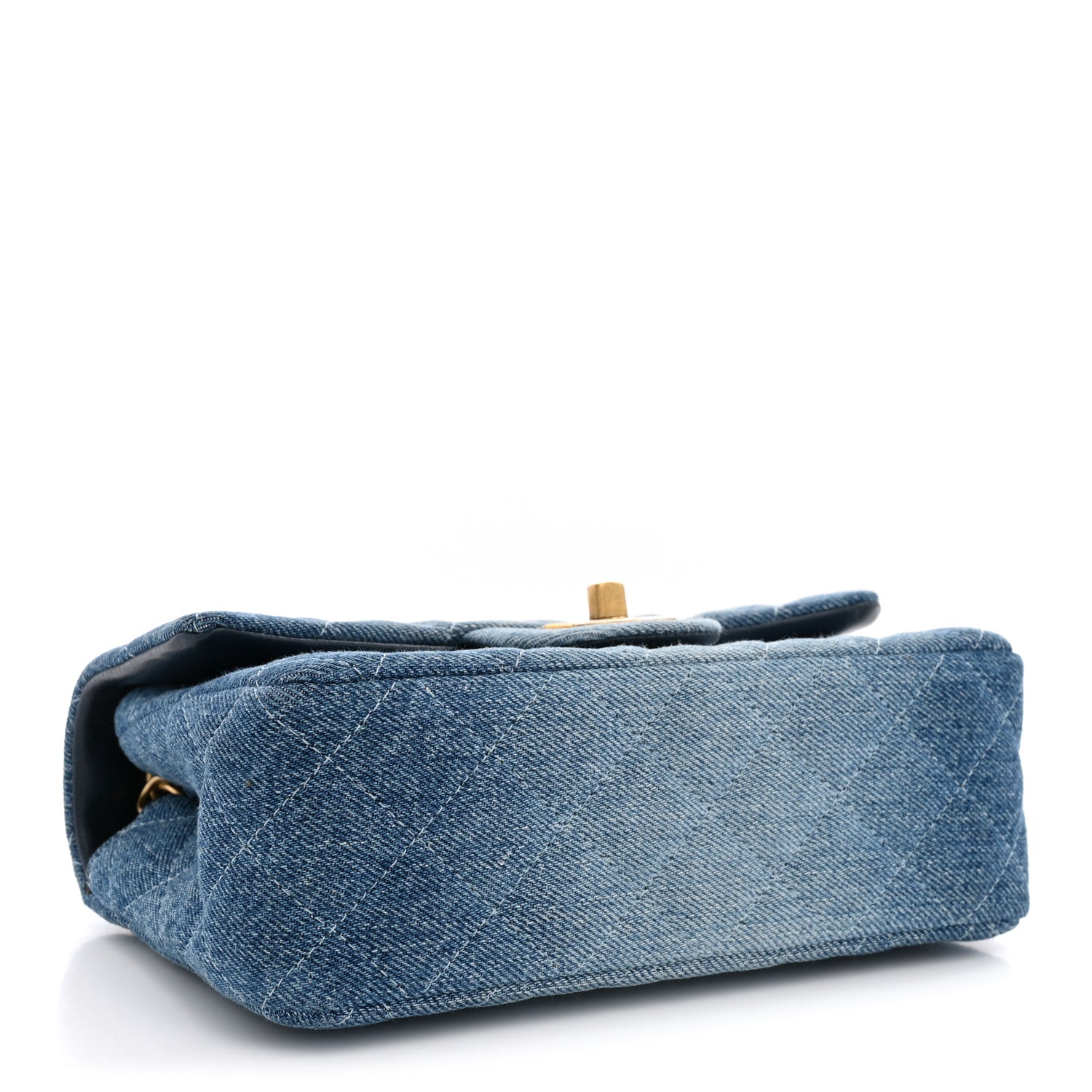 Chanel Washed Denim Quilted Mini Rectangular Flap  Blue 4 of 11