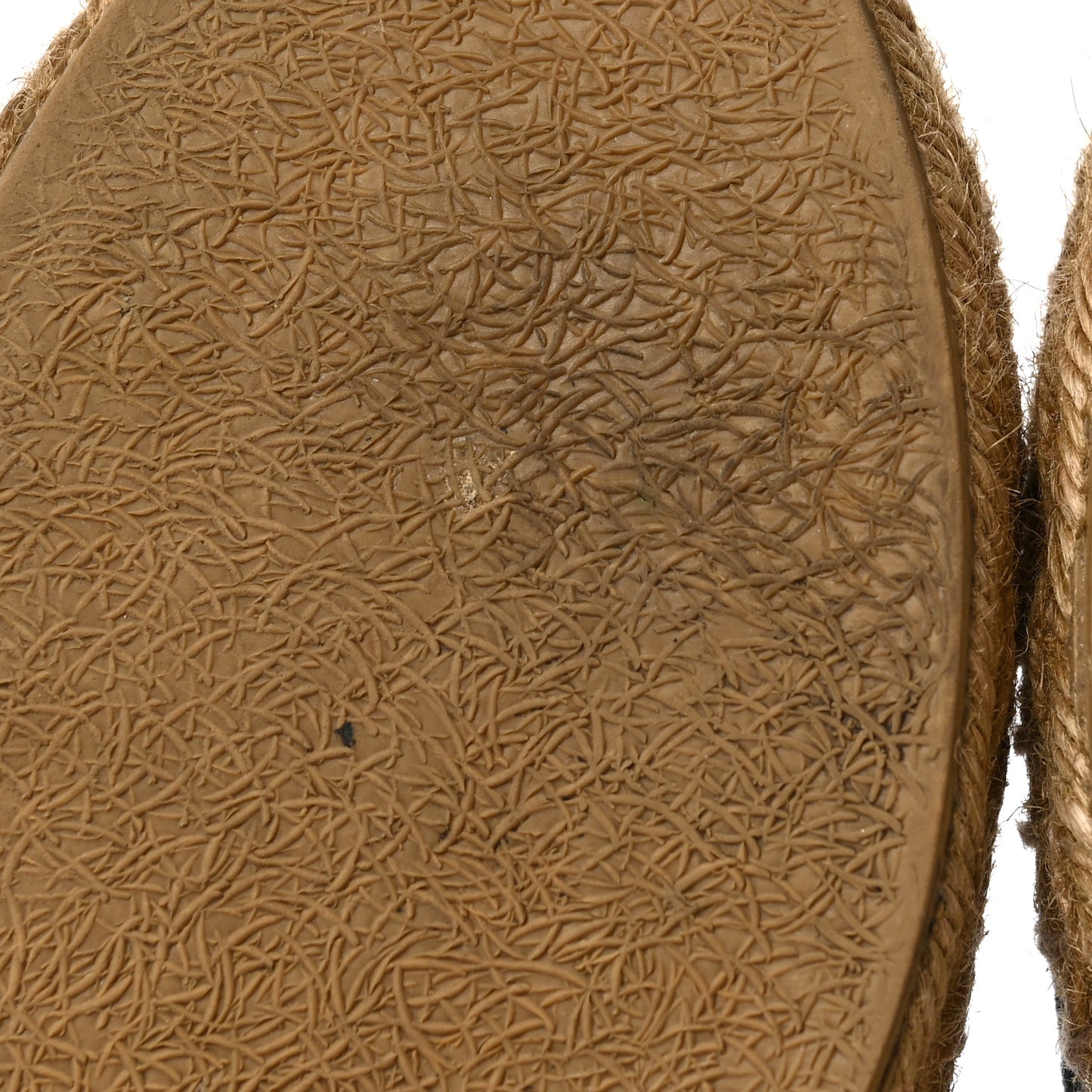 Canvas Nappa Elba Light Logo Embroidered Espadrilles 39 Black