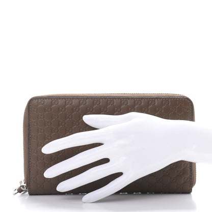 Gucci Microguccissima Large Zip Around Organizer Wallet Acero 2 of 7