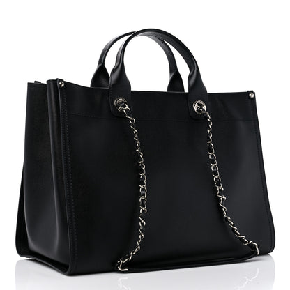 Chanel Caviar Medium Studded Deauville Tote Black 3 of 11