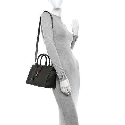 Saint Laurent Calfskin Baby Monogram Downtown Cabas Pebble 2 of 10