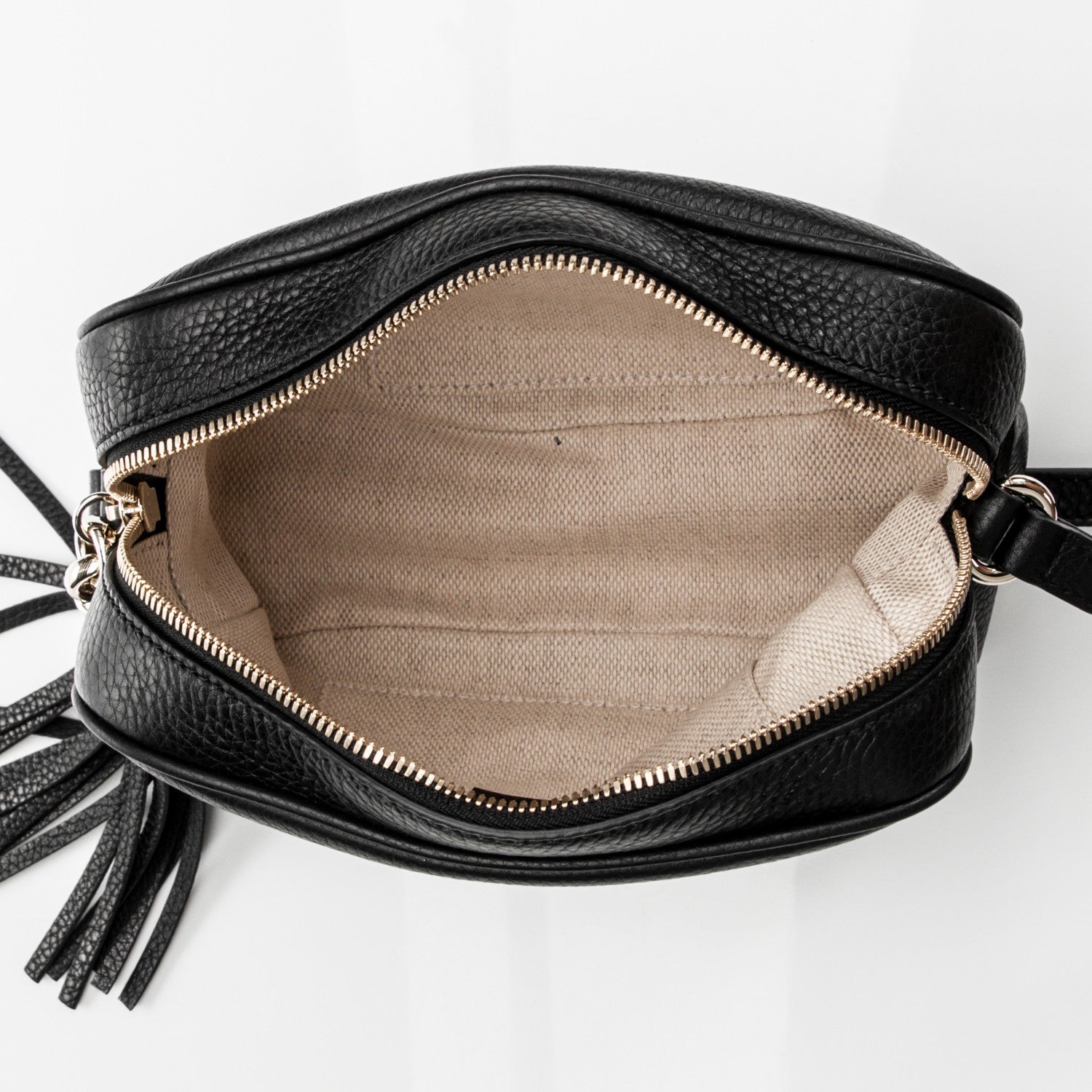 Gucci Pebbled Calfskin Small Soho Disco Bag Black 12 of 14