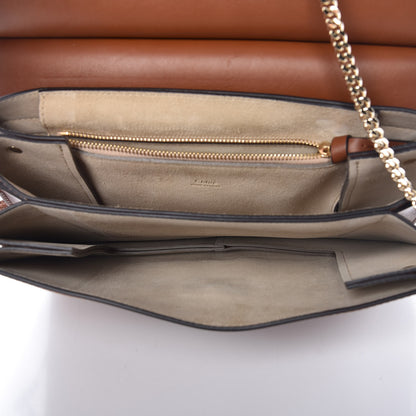 Chloe Suede Calfskin Medium Faye Shoulder Bag Tobacco 5 of 9