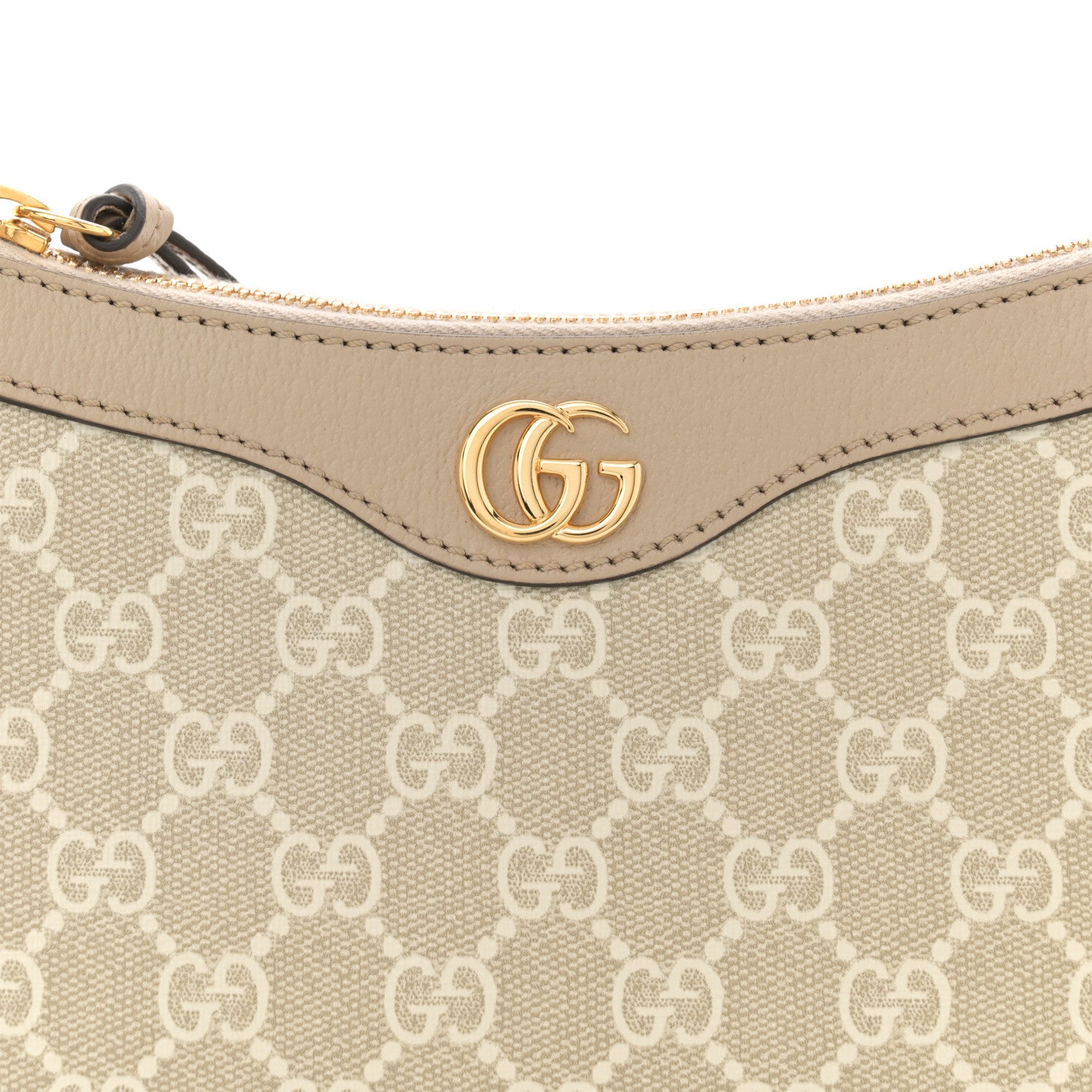 Gucci GG Supreme Monogram Textured Dollar Calfskin Small Ophidia Hobo Beige Mystic White Oatmeal 8 of 13
