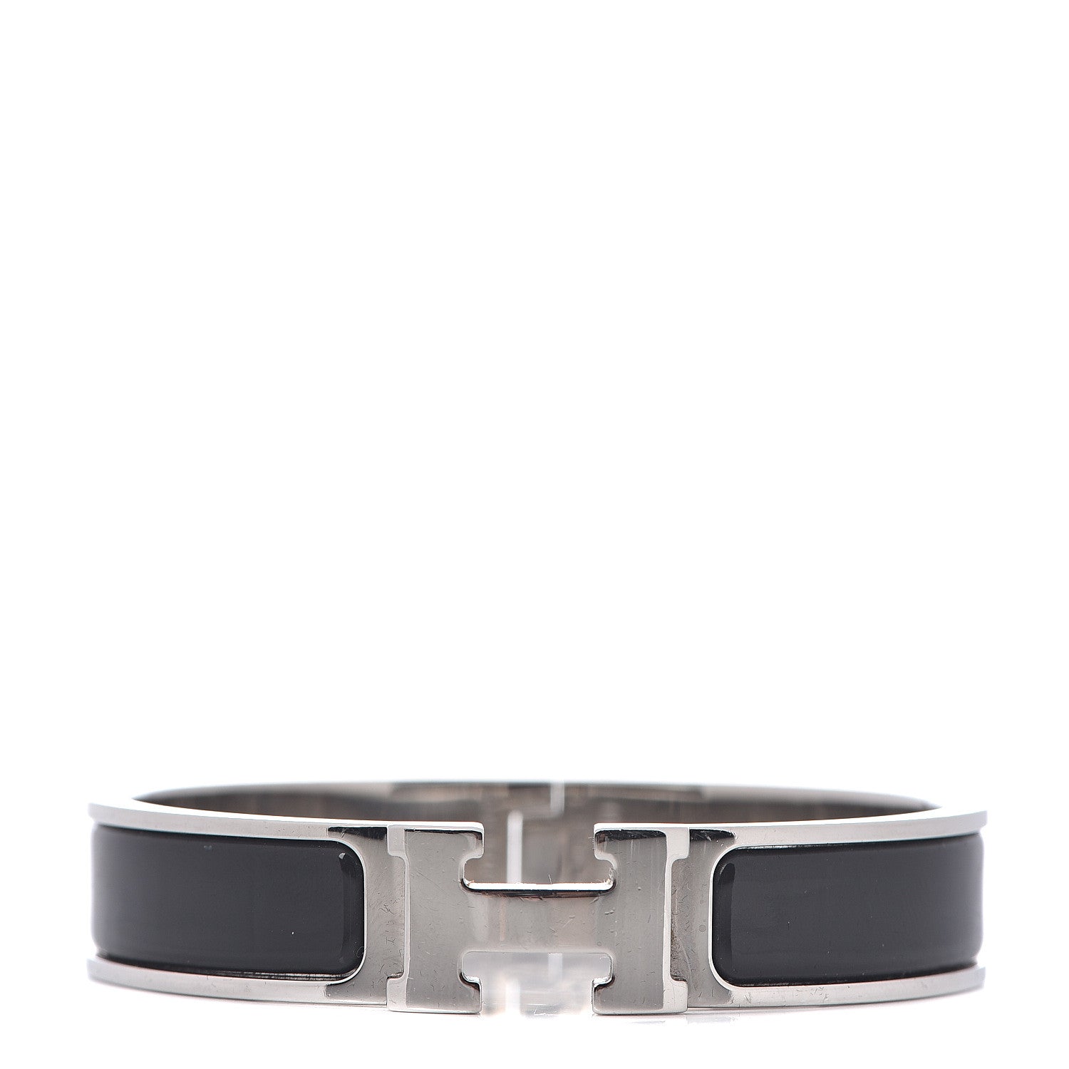 Hermes Enamel Narrow Clic Clac H Bracelet PM Black 1 of 3