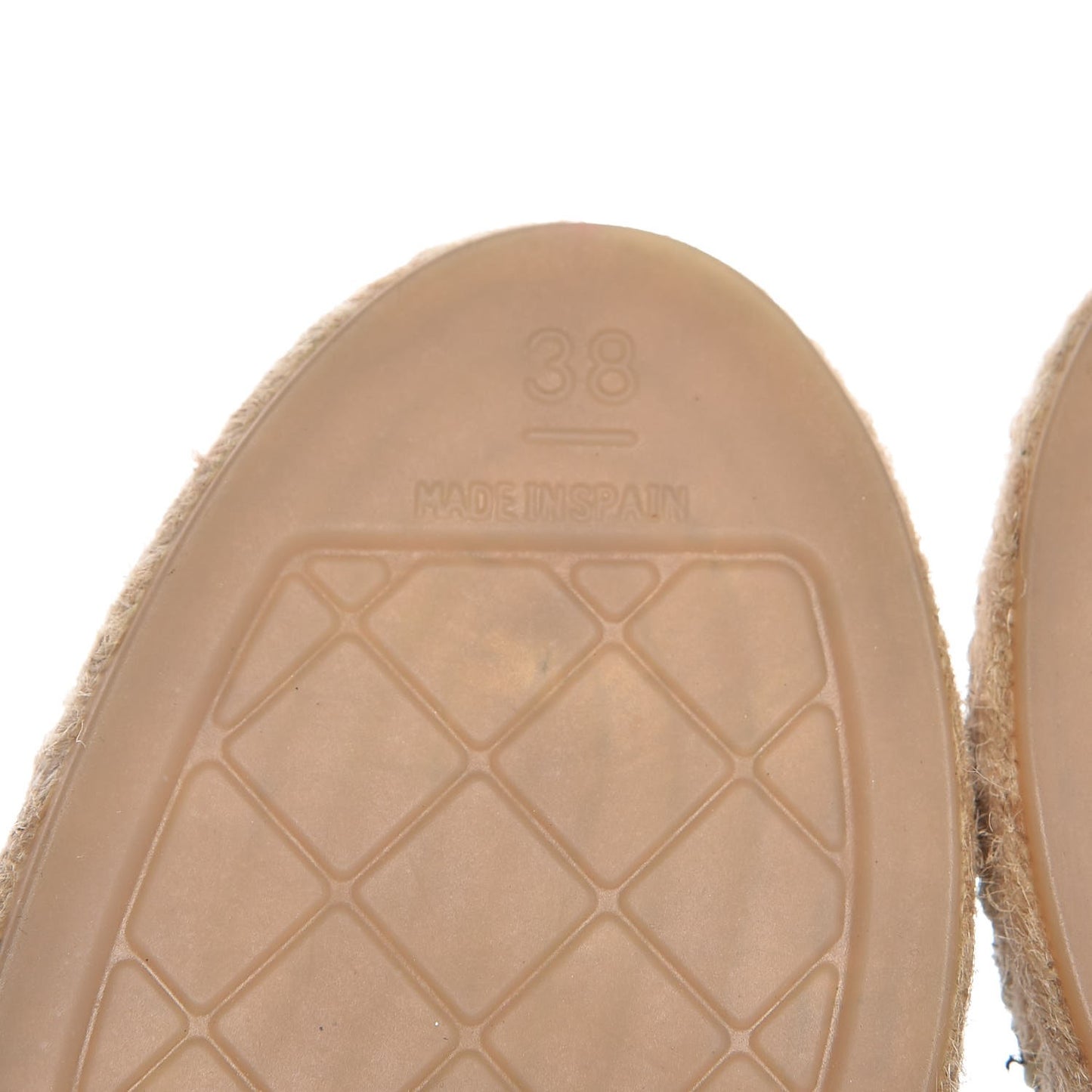 Metallic Tweed Lambskin CC Espadrilles 38 Black Silver