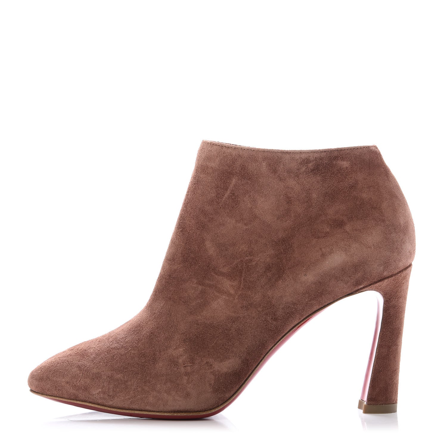 Christian Louboutin Veau Velours Eleonor 85 Ankle Boots 36.5 Ecorce 1 of 9
