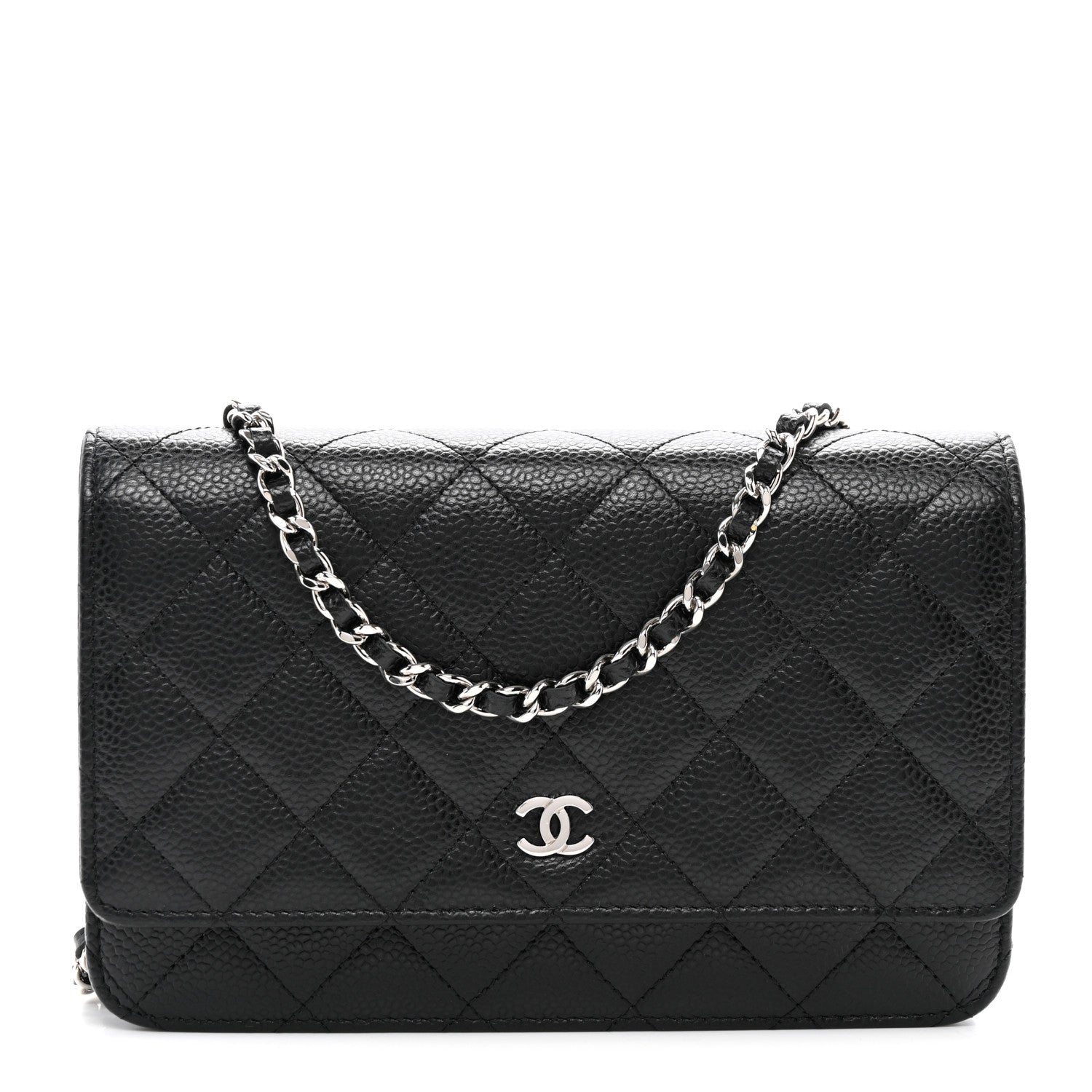 Chanel Caviar Quilted Wallet On Chain WOC Black 1 of 13
