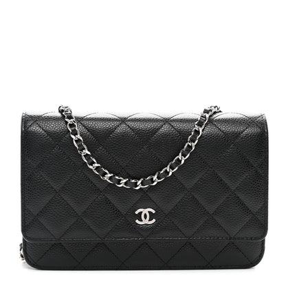 Chanel Caviar Quilted Wallet On Chain WOC Black 1 of 13