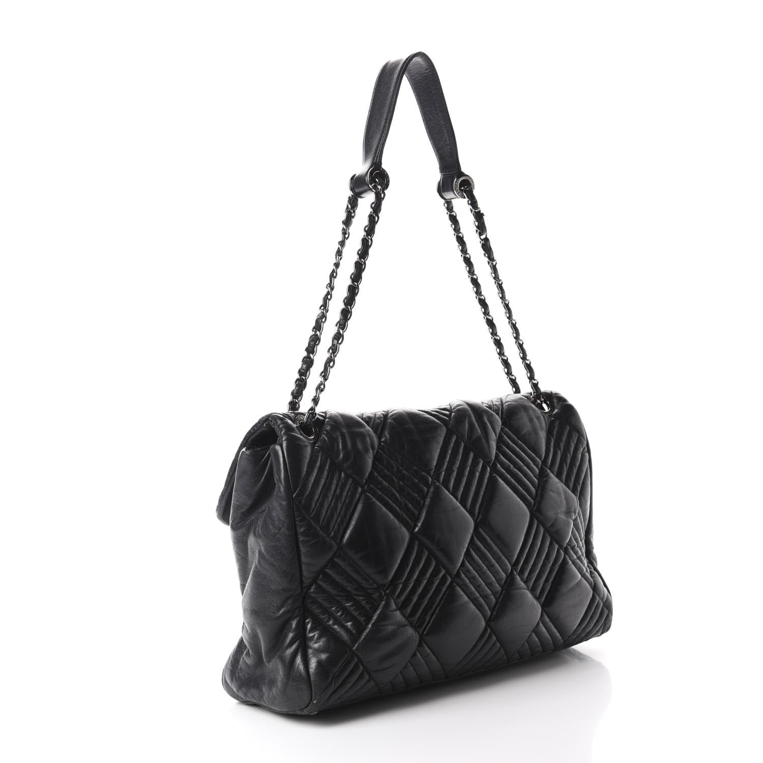 Chanel Lambskin In and Out XL Maxi Flap Black 3 of 11