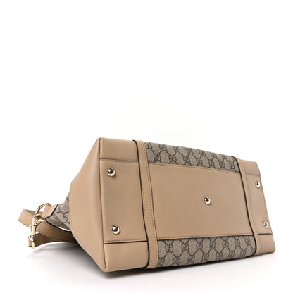 Gucci GG Supreme Monogram Medium Nice Top Handle Dome Bag Beige 4 of 10