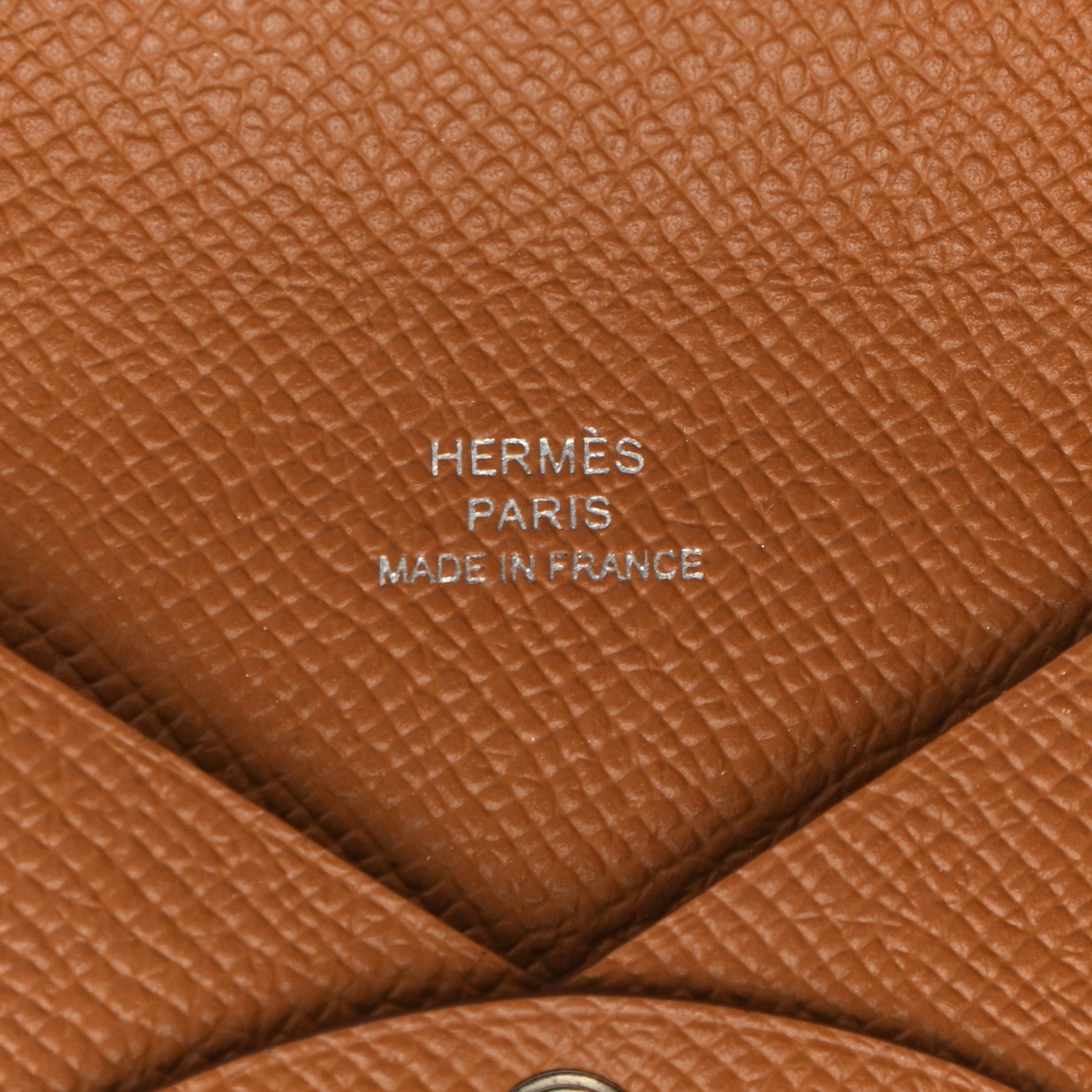 Hermes Epsom Calvi Card Case Gold 6 of 8