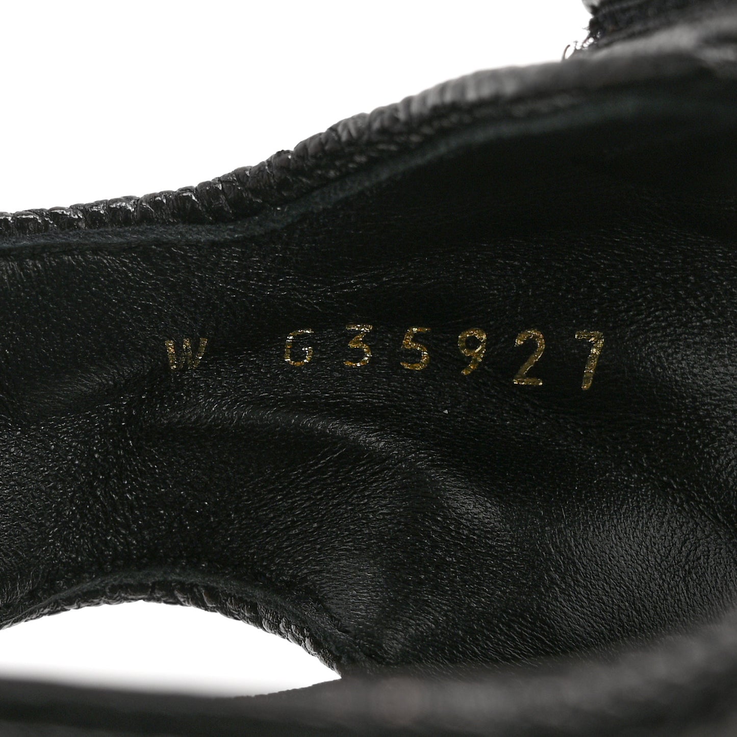 Grained Calfskin Velcro Dad Sandals 38 Black