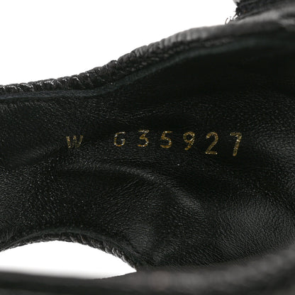 Chanel Grained Calfskin Velcro Dad Sandals 38 Black 8 of 9