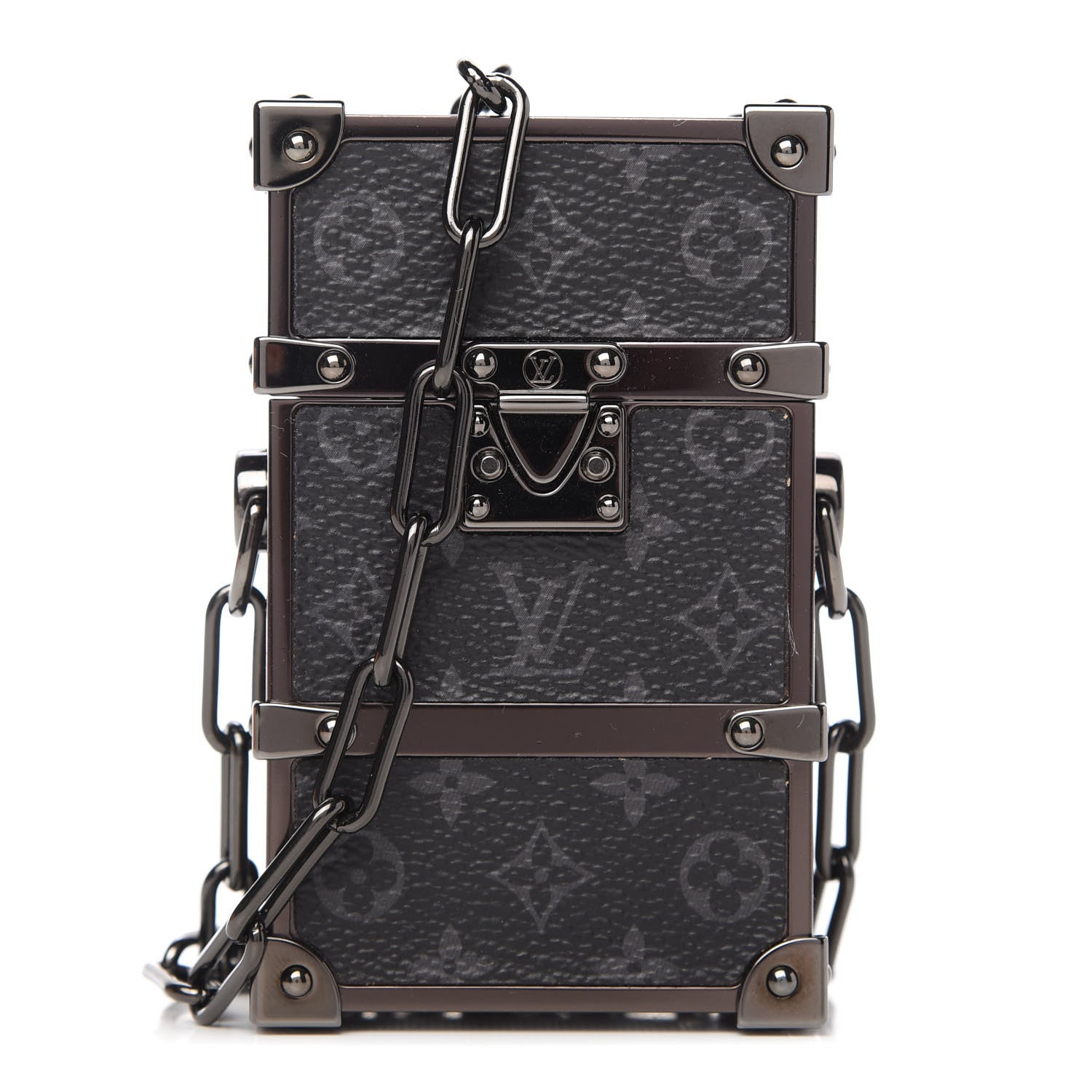 Louis Vuitton Monogram Eclipse Trunk Box Black 1 of 12