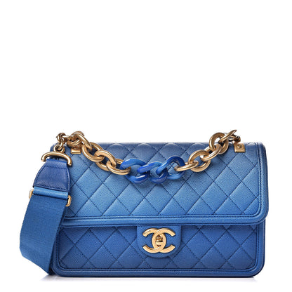Chanel Caviar Quilted Medium Sunset On The Sea Flap Blue 1 of 11