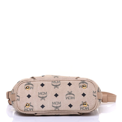 MCM Visetos Baguette Bag Beige 11 of 12