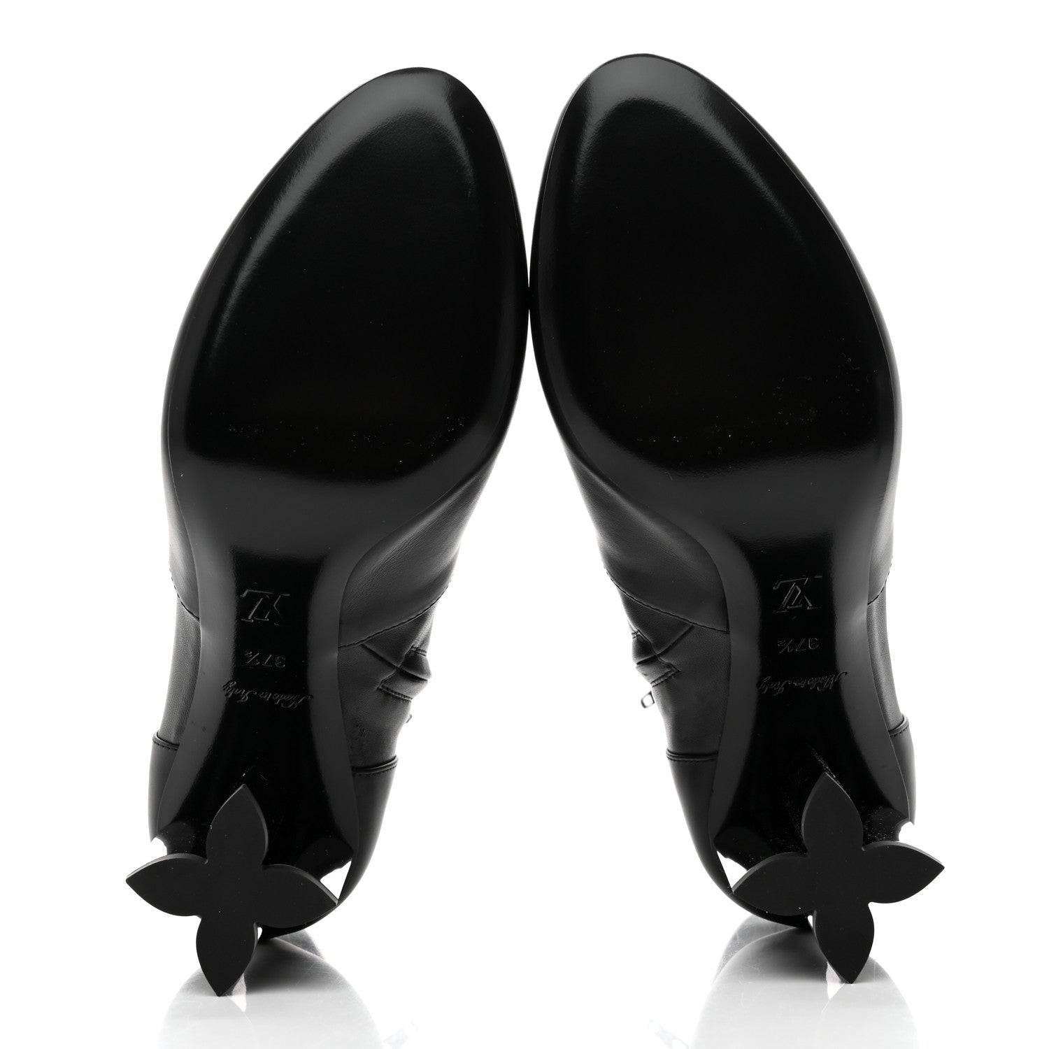 Louis Vuitton Calfskin Silhouette Ankle Boots 37.5 Black 5 of 8