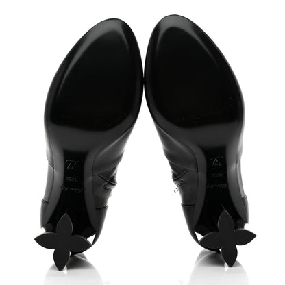 Louis Vuitton Calfskin Silhouette Ankle Boots 37.5 Black 5 of 8