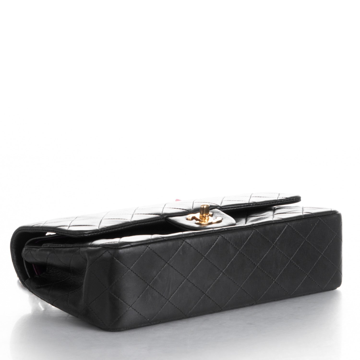Chanel Lambskin Quilted Medium Double Flap Black 4 of 8