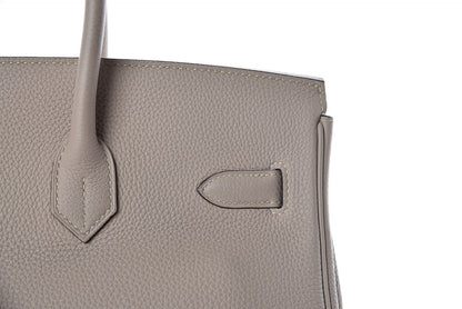 Hermes Togo Birkin 35 Gris Tourterelle 11 of 34