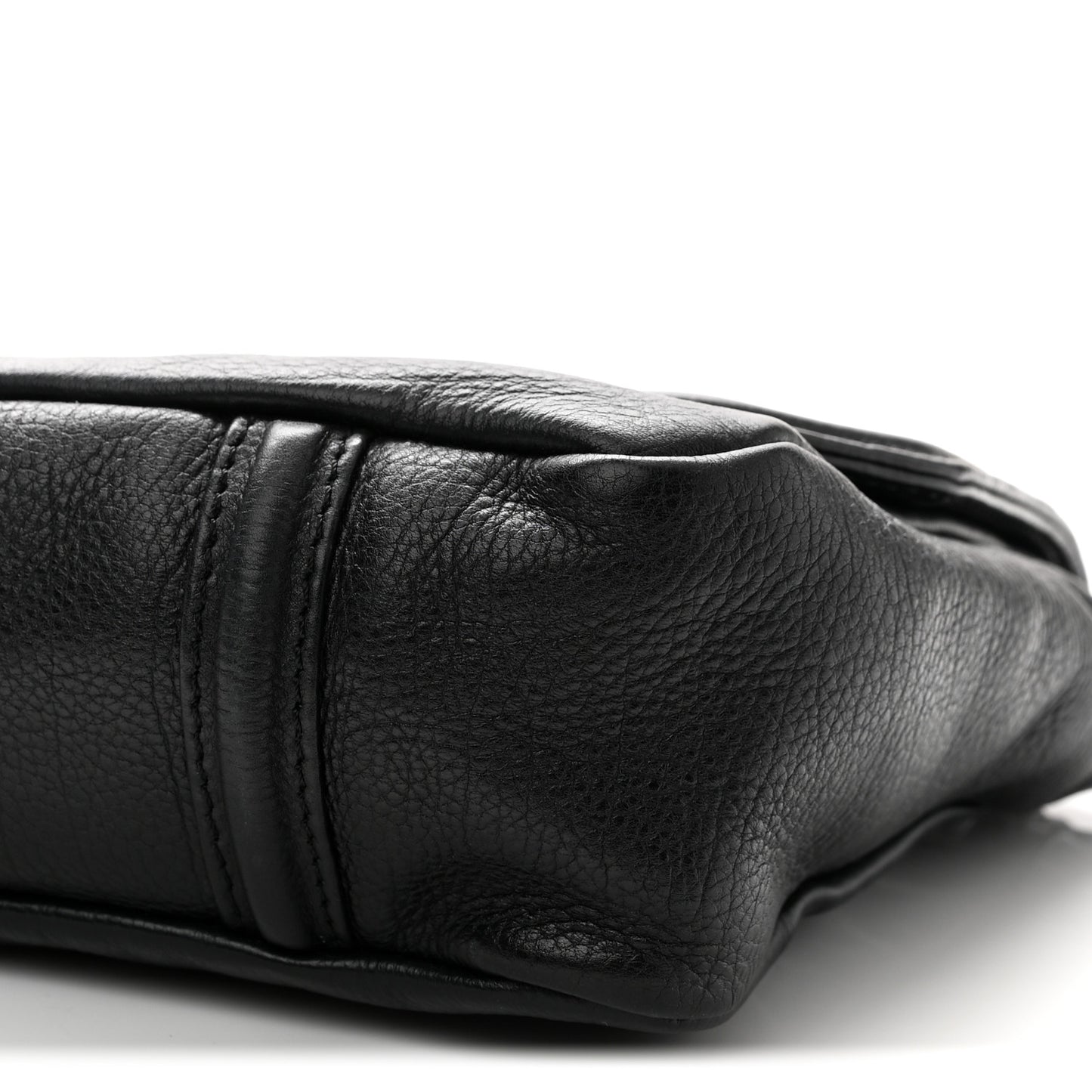 Grained Calfskin Mademoiselle Lock Bijoux Chain Flap Black