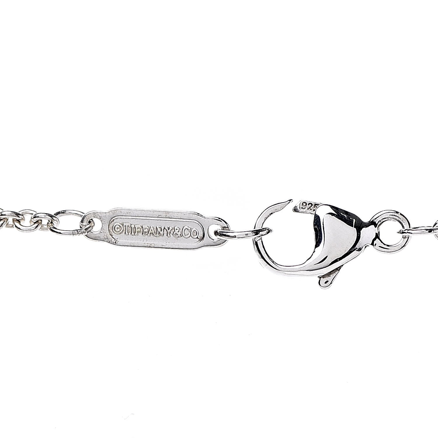 Tiffany Sterling Silver 1837 Bar Pendant Necklace 7 of 7