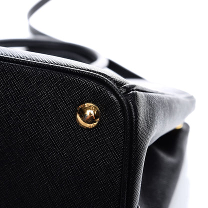 Prada Saffiano Medium Galleria Double Zip Tote Black 8 of 9