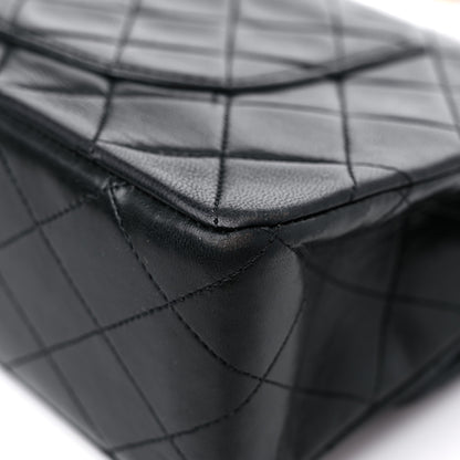 Chanel Lambskin Quilted Medium Double Flap Black 12 of 18