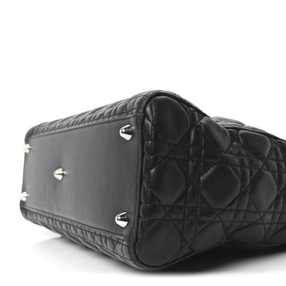 Christian Dior Lambskin Cannage Large Lady Dior Black 10 of 10