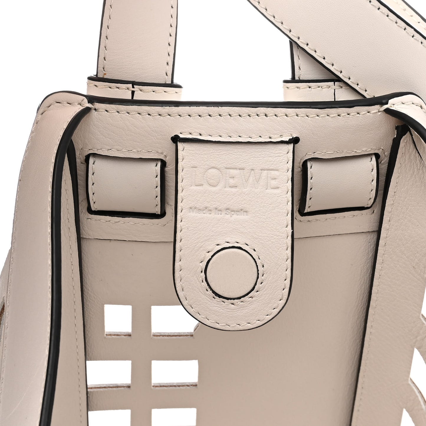 Calfskin Medium Tulip Hammock Shoulder Bag White