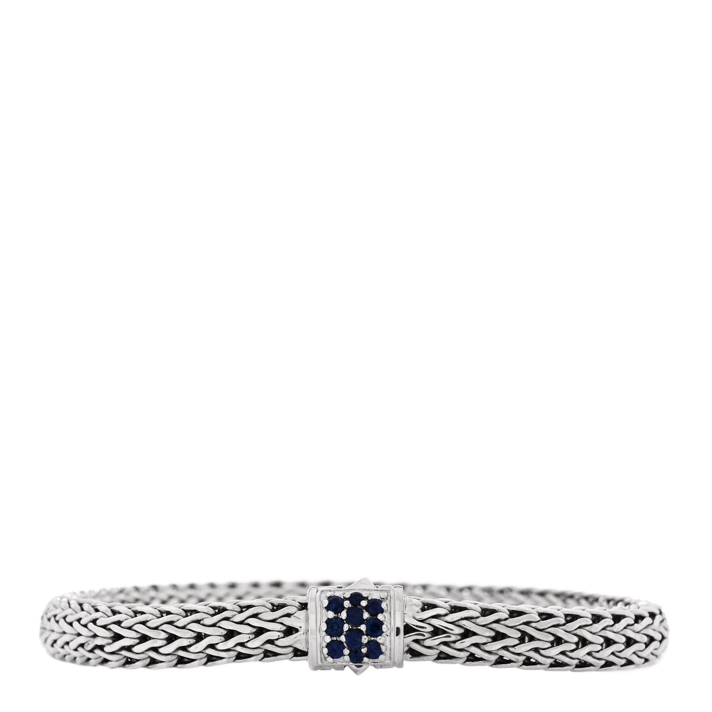 Sterling Silver Blue Sapphire 5mm Classic Chain Bracelet