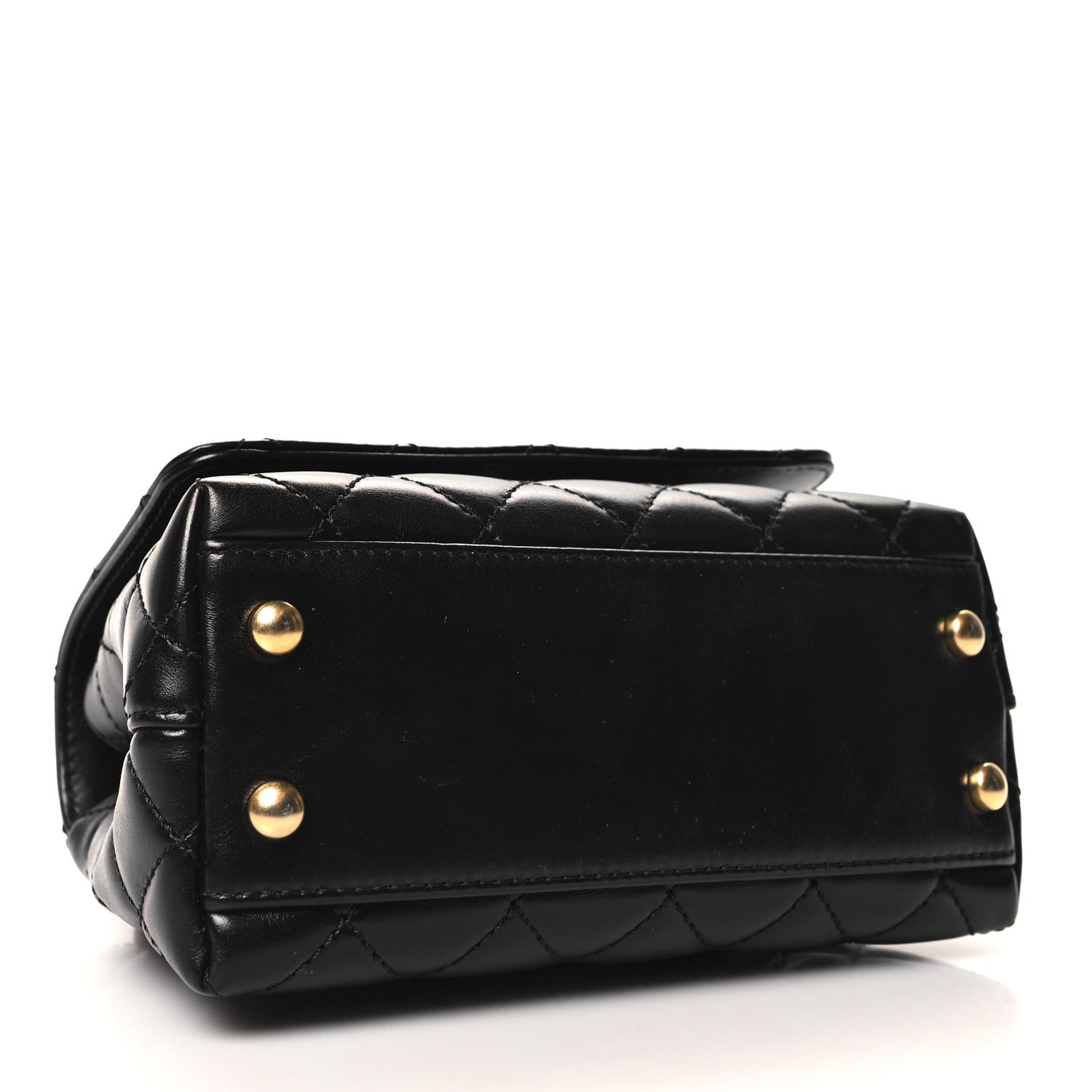 Chanel Calfskin Quilted Extra Mini Coco Handle Flap Black 4 of 11