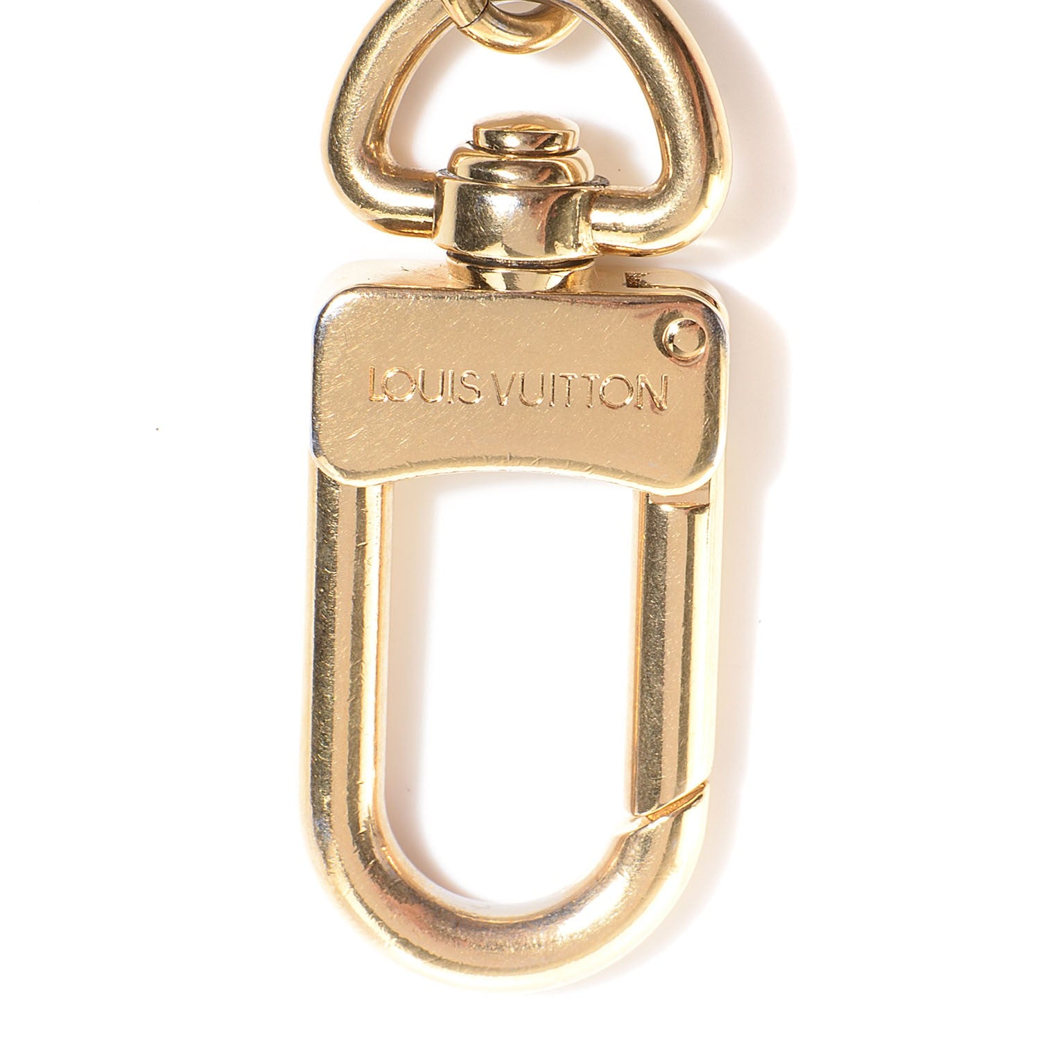 Louis Vuitton Metal Pochette Extender Key Ring Chain Gold 4 of 4
