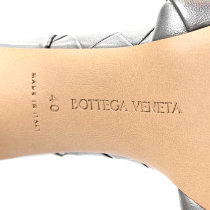 Bottega Veneta Laser Nappa Maxi Intrecciato Lido 90mm Mule Sandals 40 Oyster 6 of 7