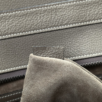 Celine Drummed Calfskin Mini Luggage Souris 10 of 11