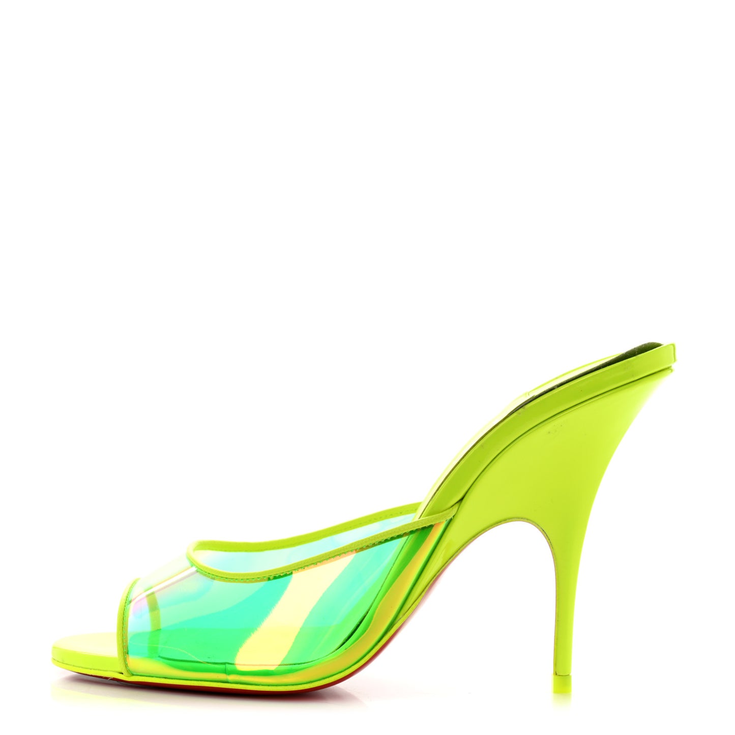 PVC Just Arch 100 Slide Sandals 38.5 Neon Yellow