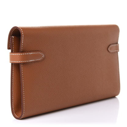 Hermes Epsom Kelly Longue Wallet Gold 3 of 9