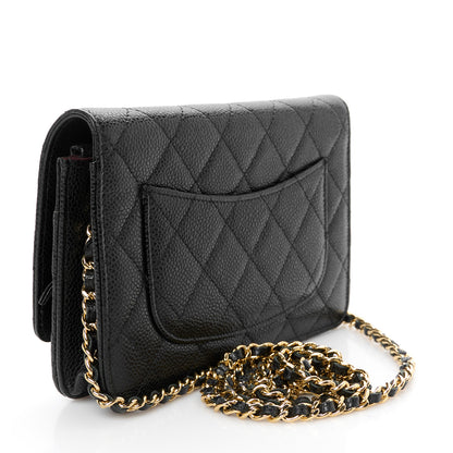 Chanel Caviar Quilted Wallet on Chain WOC Black 3 of 12